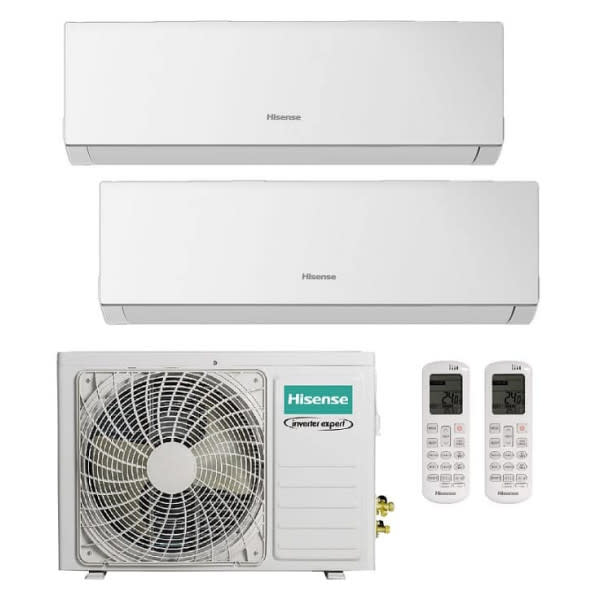 AIRE ACONDICIONADO MULTISPLIT HISENSE INVERTER 2x9.000 BTU Wifi